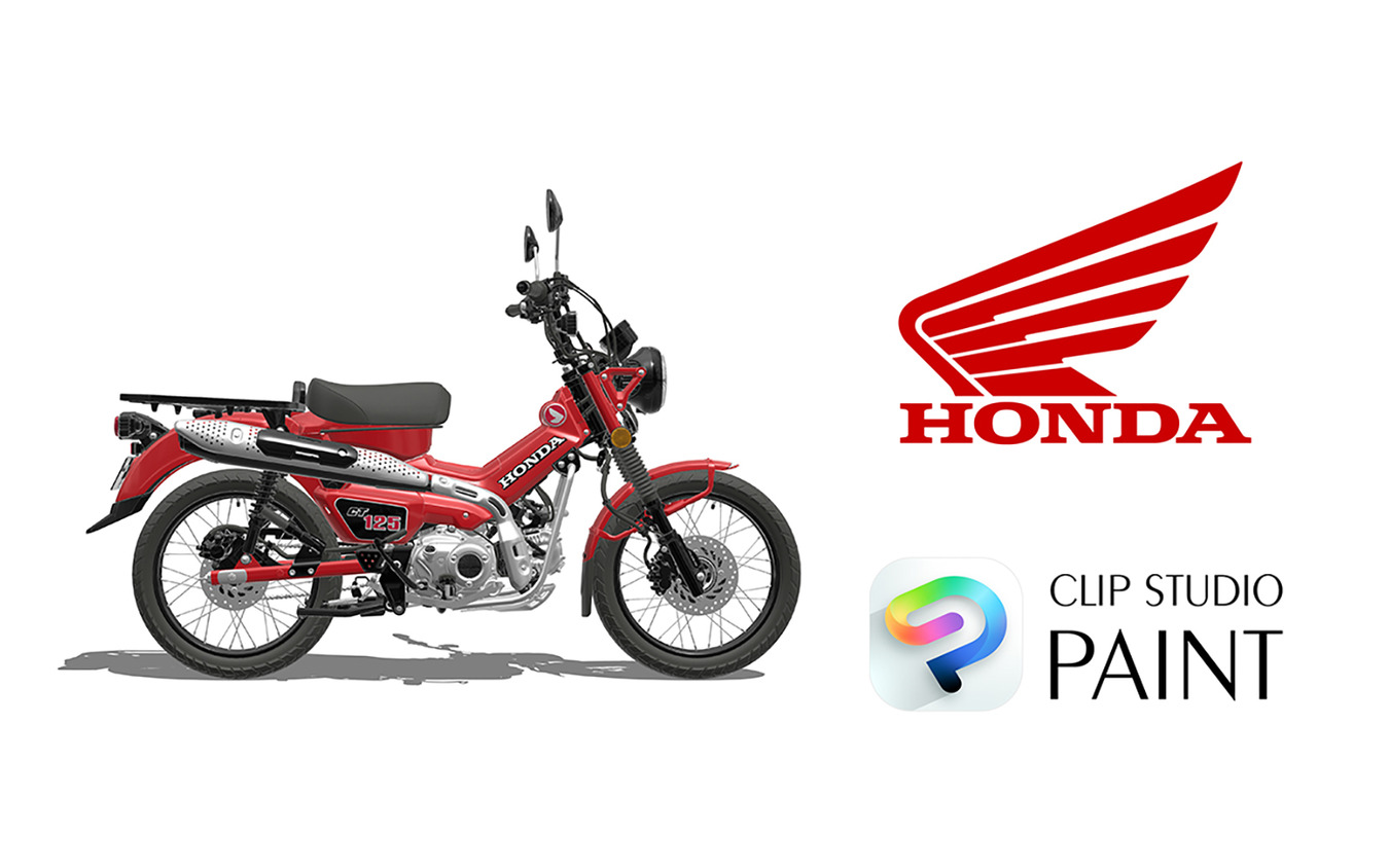 クリエイター向け素材提供サービス「CLIP STUDIO ASSETS」でホンダ『CT125 ハンターカブ』の3Dモデルを提供