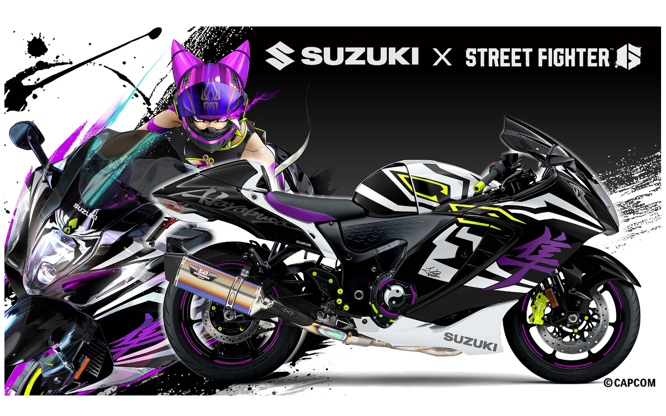 スズキと『ストリートファイター6』がコラボした『Hayabusa Tuned by JURI』