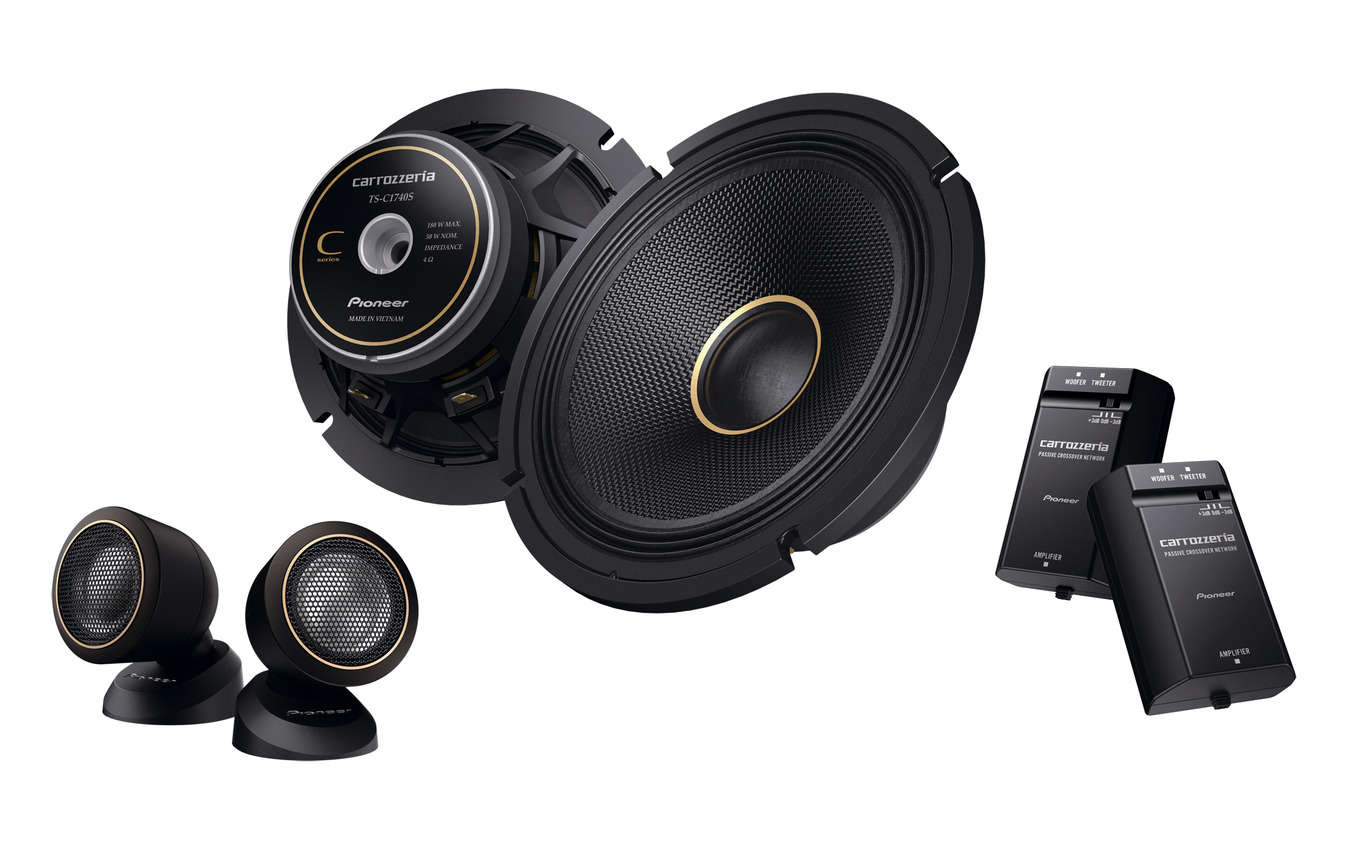 「セパレートスピーカー」の一例（カロッツェリア・TS-C1740S）。