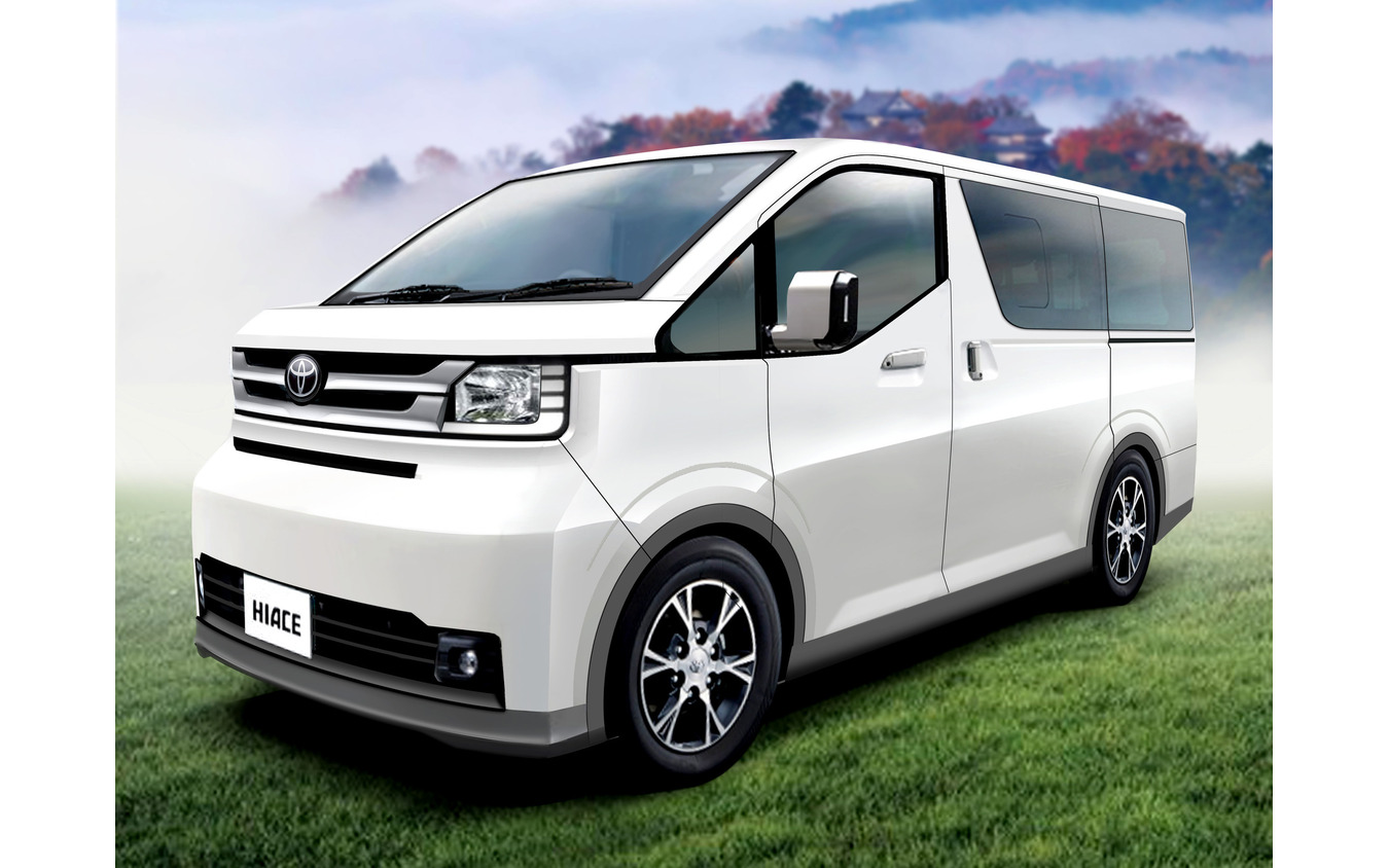 トヨタ ハイエース 次期型の予想CG