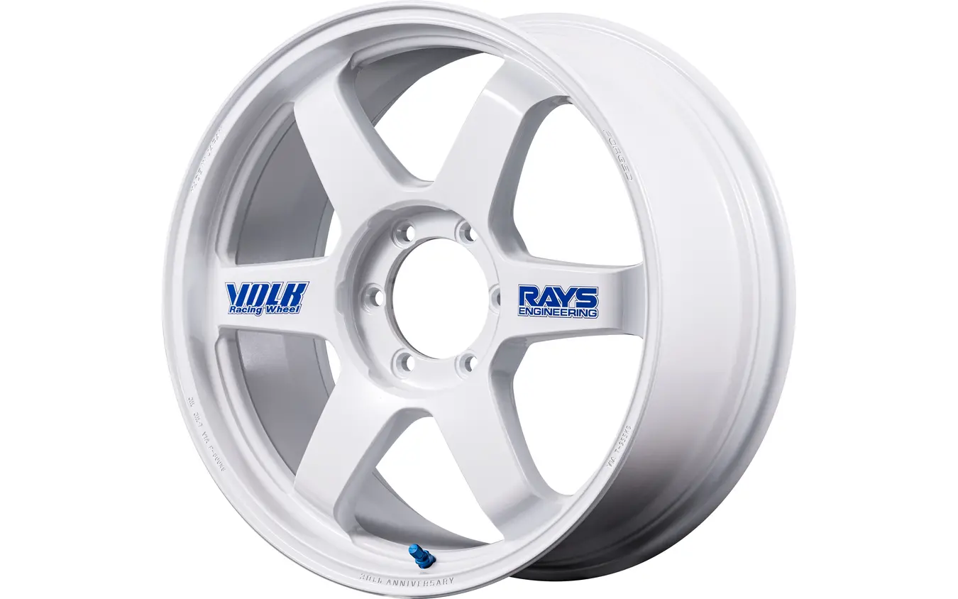 VOLK RACING TE37 Ultra LARGE P.C.D. 30th ANNIVERSARY STICKER Ver.（ホワイト）
