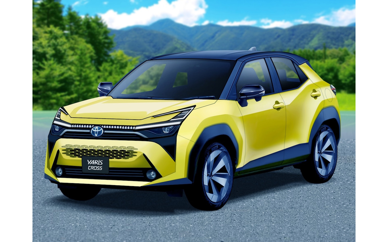 トヨタ ヤリスクロス 次期型の予想CG