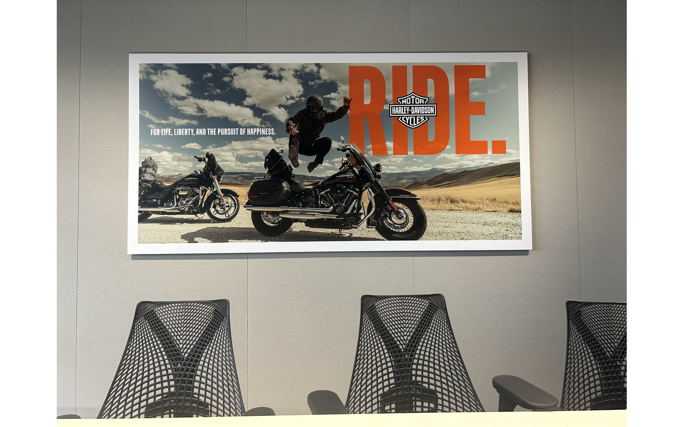 ハーレーダビッドソンの新グローバルプラットフォーム「RIDE」のキービジュアル