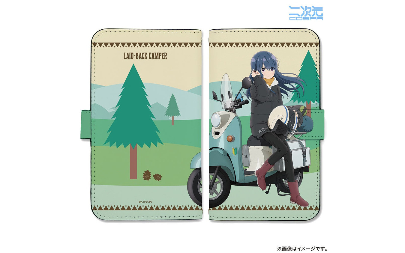 描き下ろし 志摩リン 手帳型スマホケース