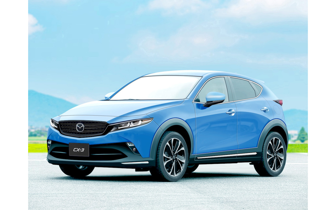 マツダ CX-3 次期型の予想CG