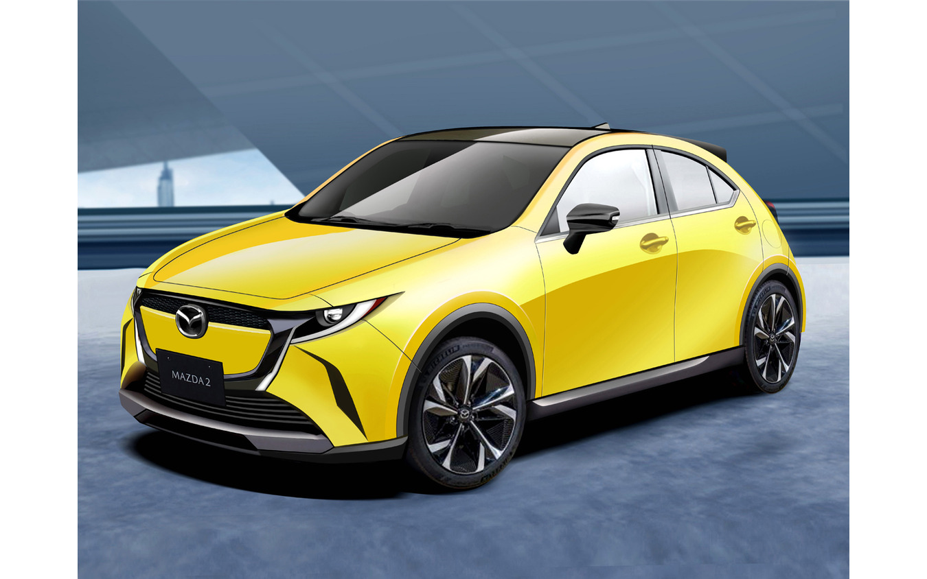 マツダ2 次期型の予想CG