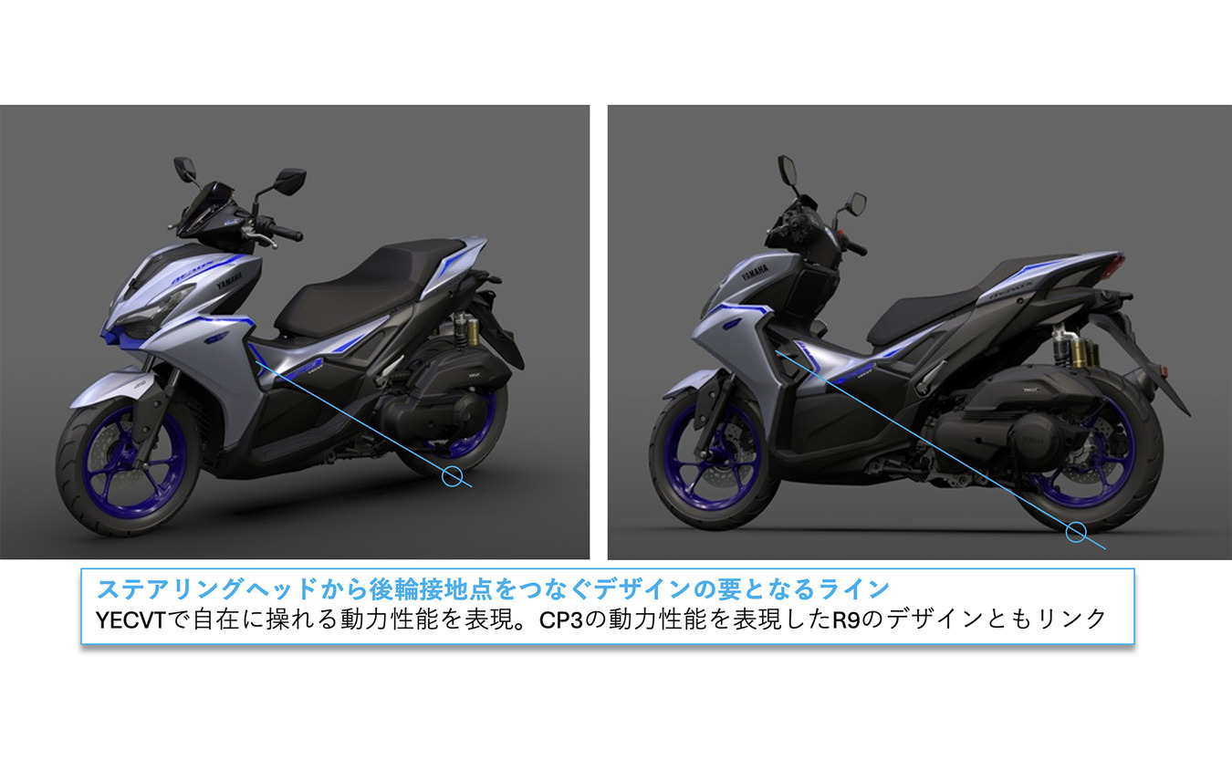 YZF-R9ともリンクするデザイン