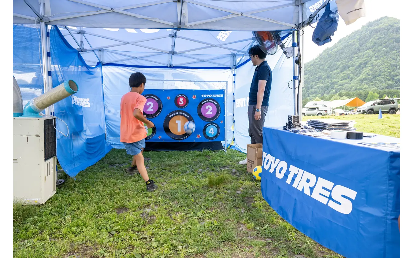 三菱スターキャンプ2026…トーヨータイヤブース