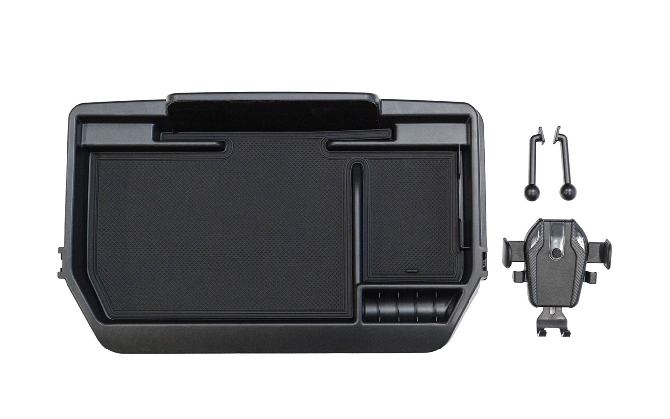 スマホスタンド＆小物収納一体型、クラフトワークスから『ハイエース』200系専用ダッシュボードトレイが登場