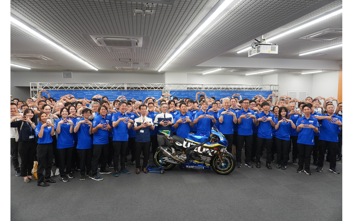 「チームスズキCNチャレンジ」鈴鹿8耐参戦に向けた社内壮行会を実施（6月19日、スズキ歴史館）