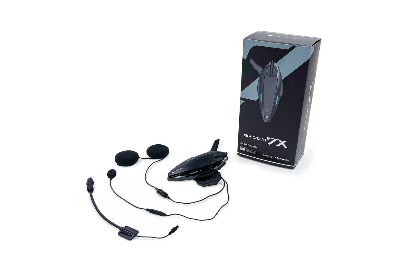 新通信方式「B+FLEX」搭載インカム『B+COM 7X』