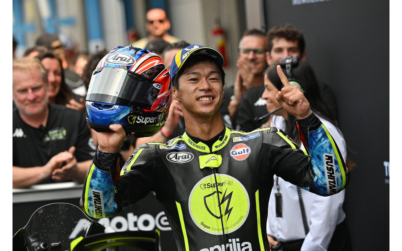MotoGPオランダ・グランプリで初優勝を飾った小椋藍選手