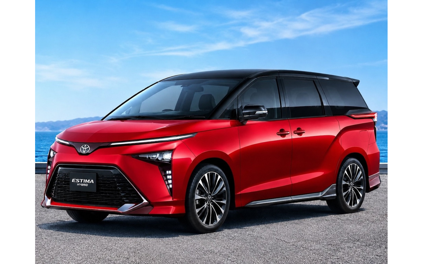 トヨタ エスティマ 次期型の予想CG