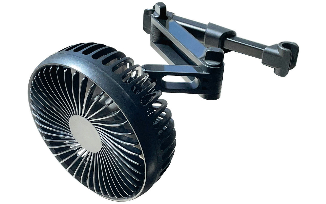 Kashimura・USB扇風機　ヘッドレスト取り付け（KJ-191）