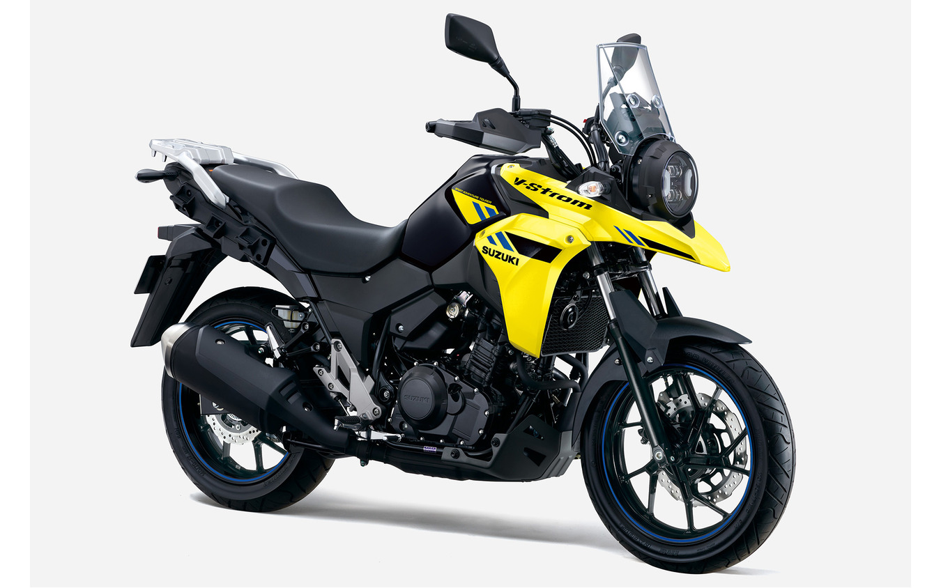 スズキ Vストローム250（パールネブラーブラック/ソリッドダズリングクールイエロー）