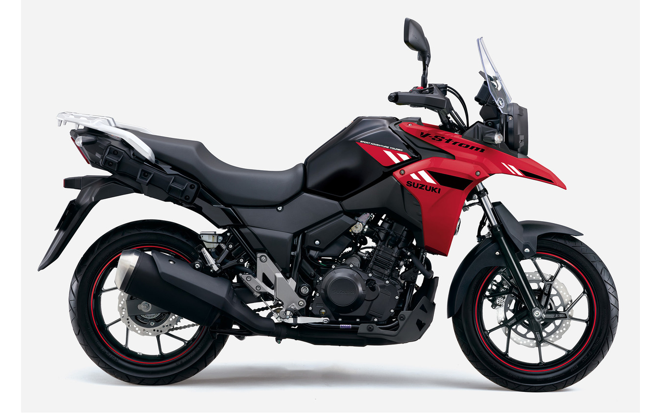 スズキ Vストローム250（ダイヤモンドレッドメタリック/パールネブラーブラック）