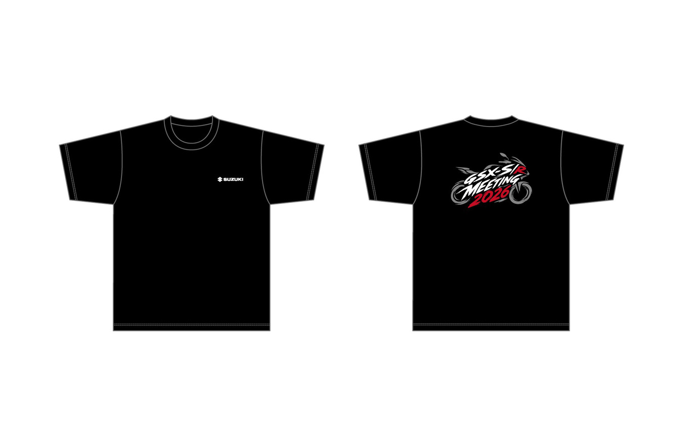 GSX-S/R Meeting 2026 オリジナルTシャツ ブラック（税込3500円）