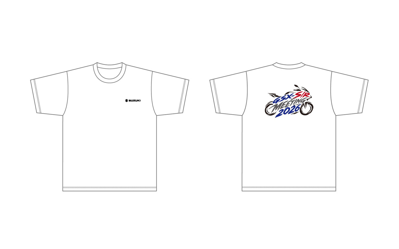 GSX-S/R Meeting 2026 オリジナルTシャツ ホワイト（税込3500円）