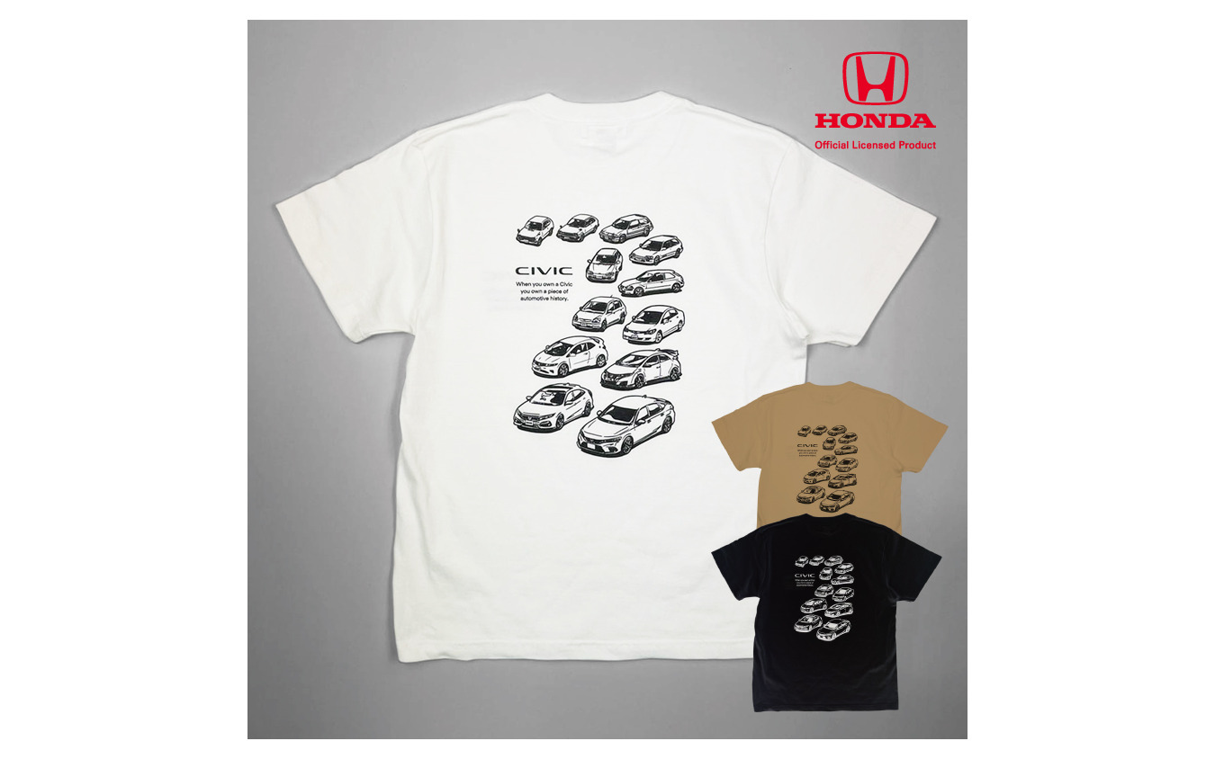 CIVICヒストリーTシャツ