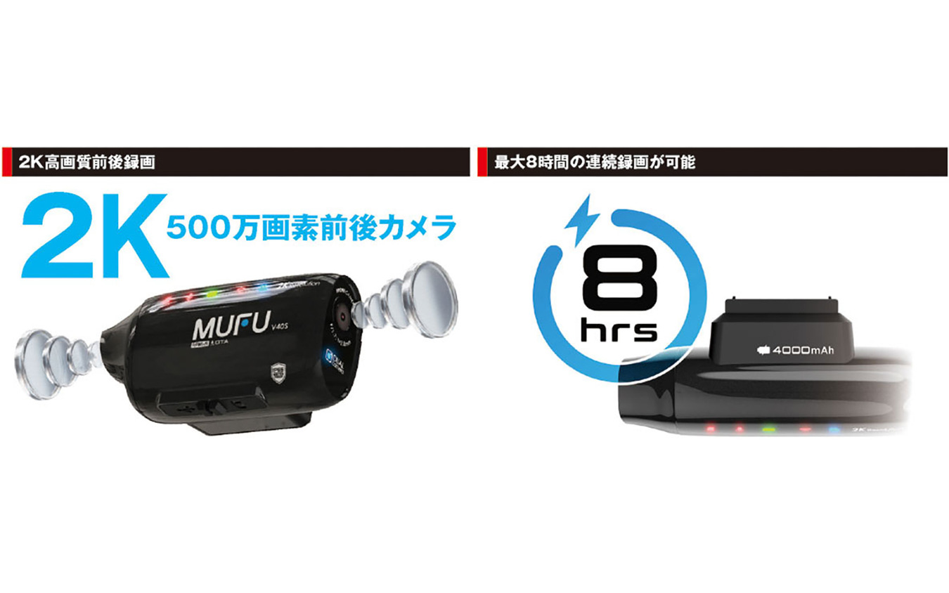 MAXWINのバイク用ドラレコ「MF-V40」