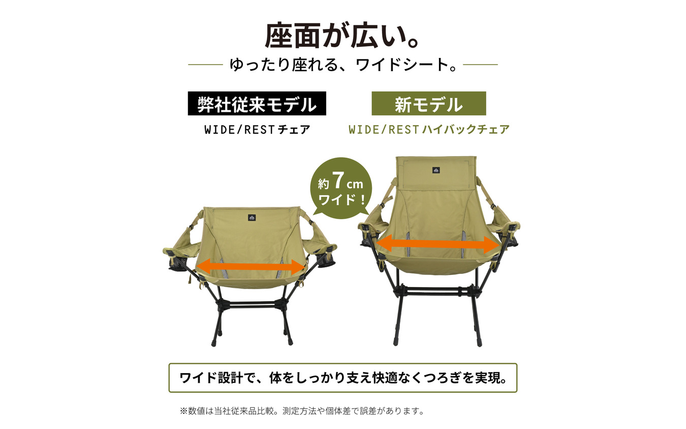 DAYTONA OUTDOORS『WIDE/REST ハイバックチェア』