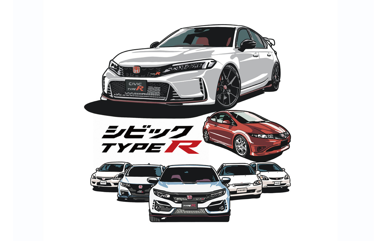HONDA シビック TYPE R Tシャツ