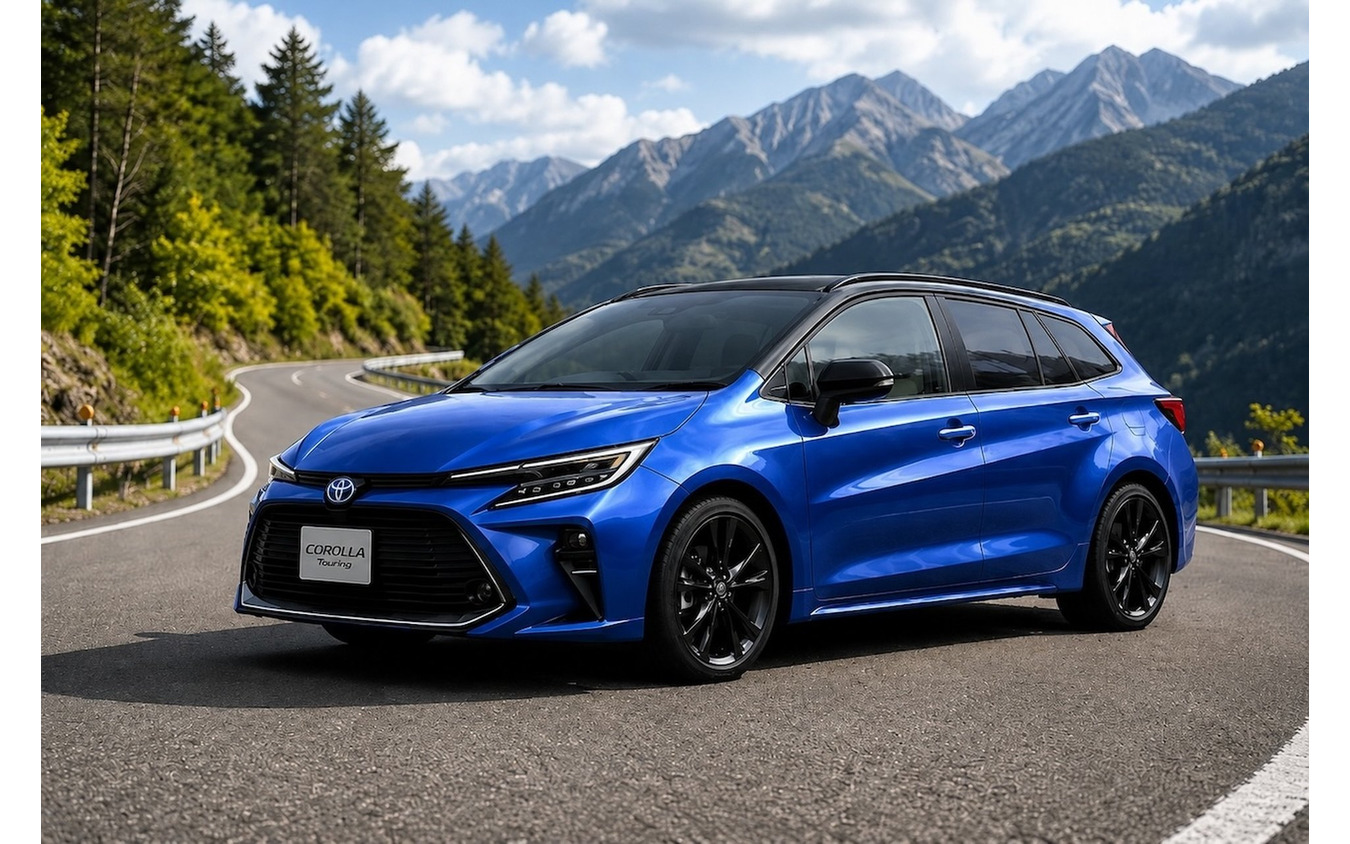 トヨタ カローラツーリング 次期型の予想CG