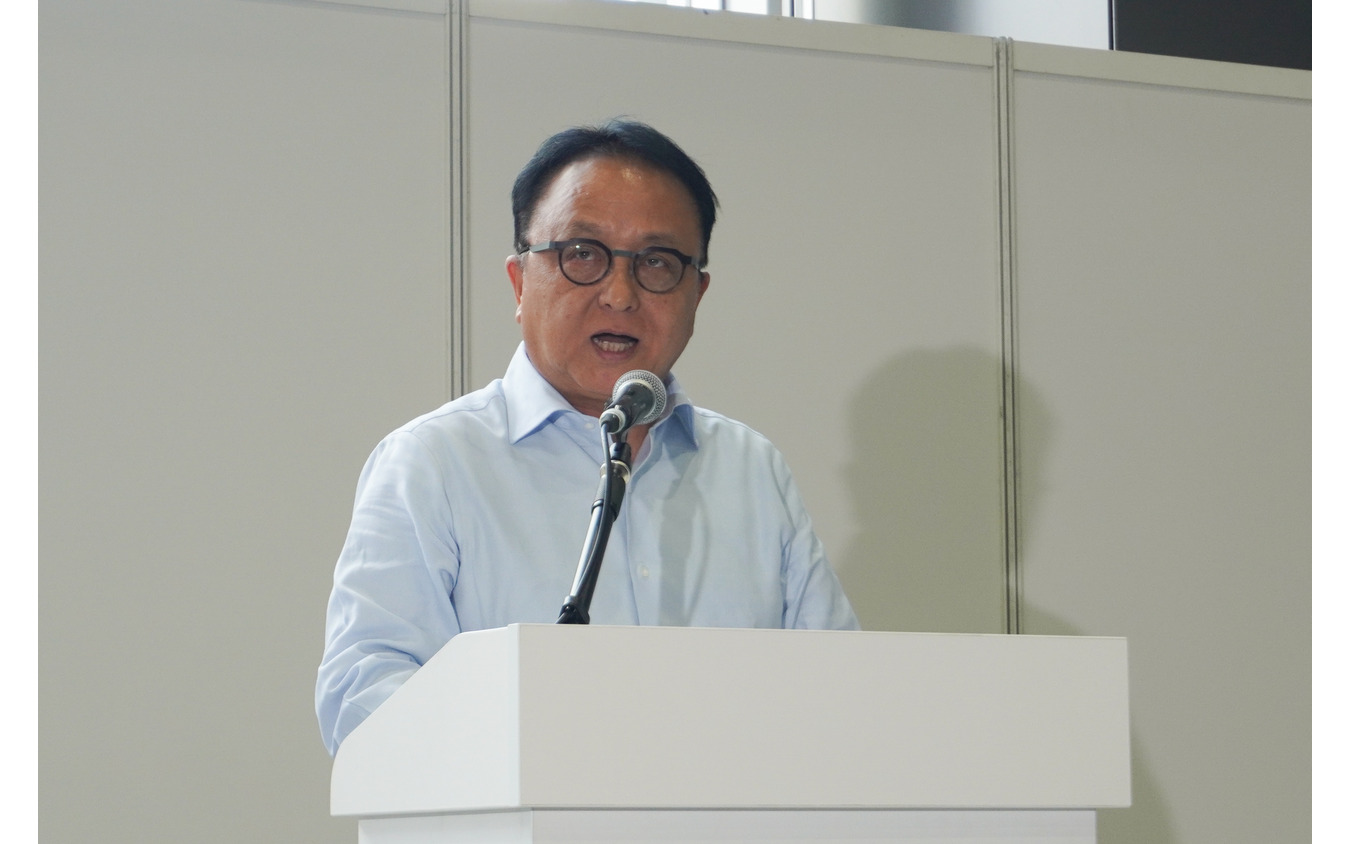 自工会二輪車委員会の設楽元文委員長（ヤマハ発動機社長）