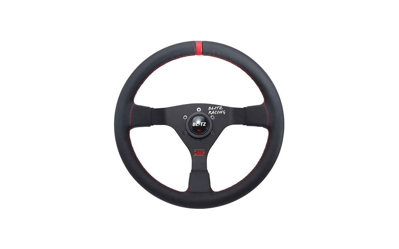 BLITZ OMP STEERING WHEEL Φ350（スムースレザー）