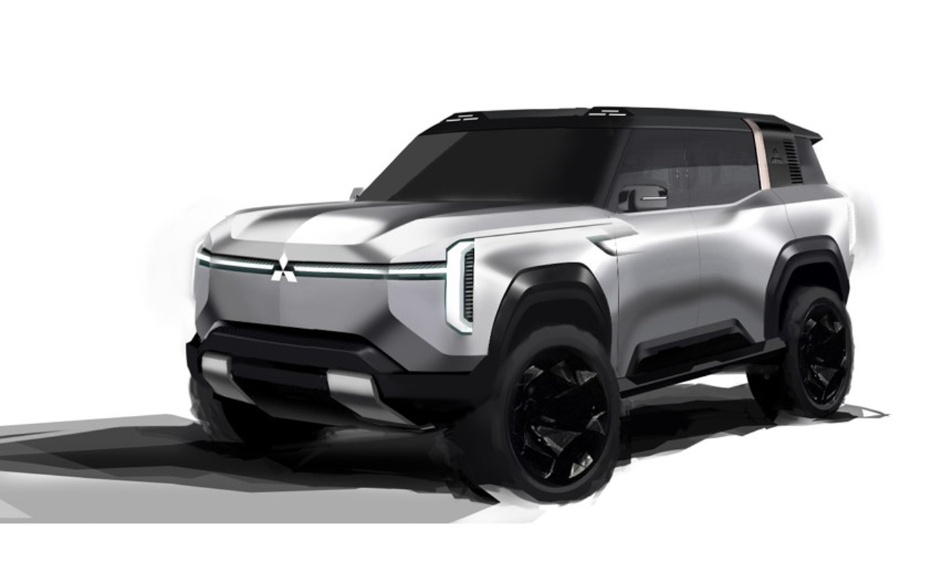 三菱 パジェロ 新型のエクステリアデザインスケッチ
