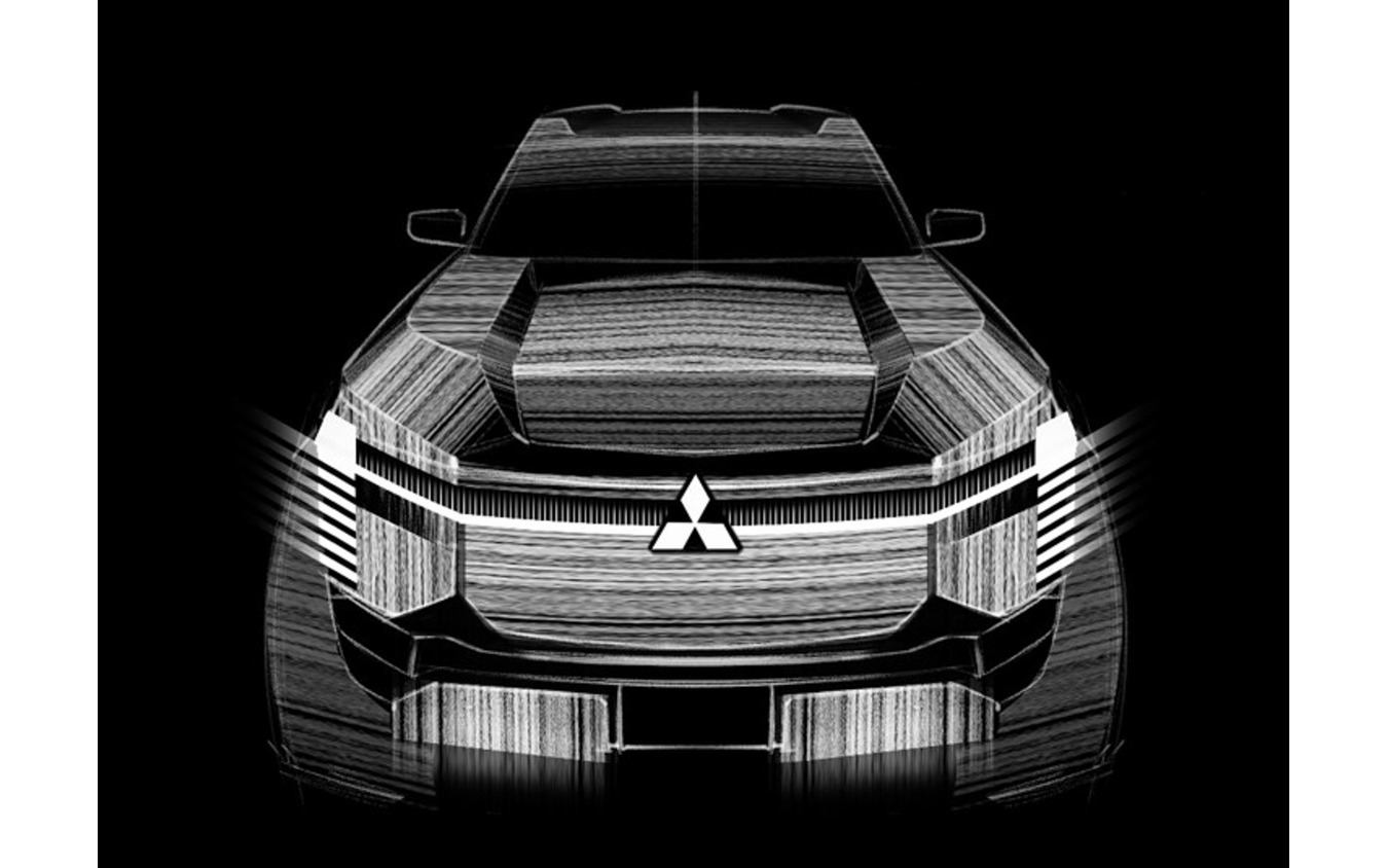 三菱 パジェロ 新型のエクステリアデザインスケッチ