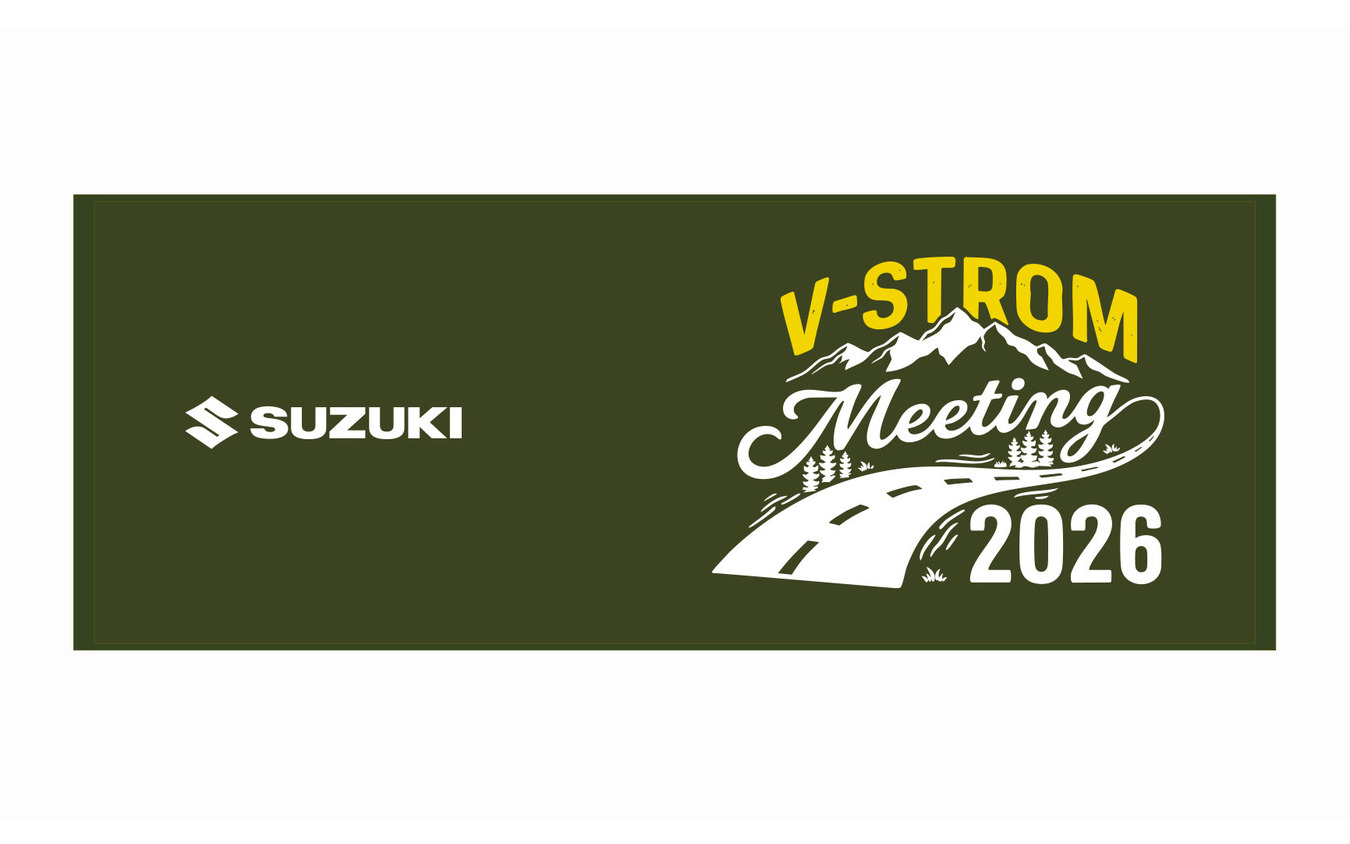 「Vストロームミーティング 2026」オリジナルフェイスタオル