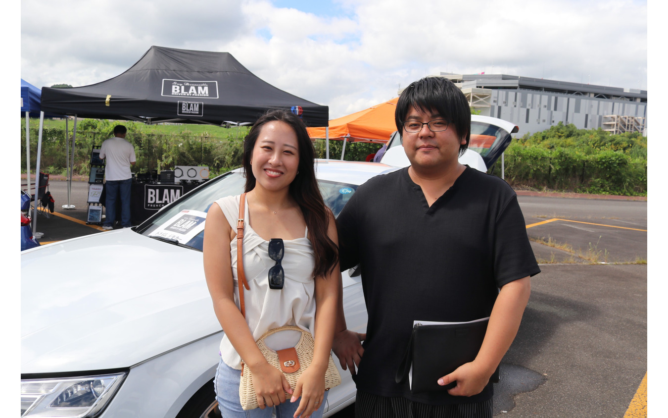 トライムデモカー、アウディA4アバントを試聴したなかちゃんさんご夫婦