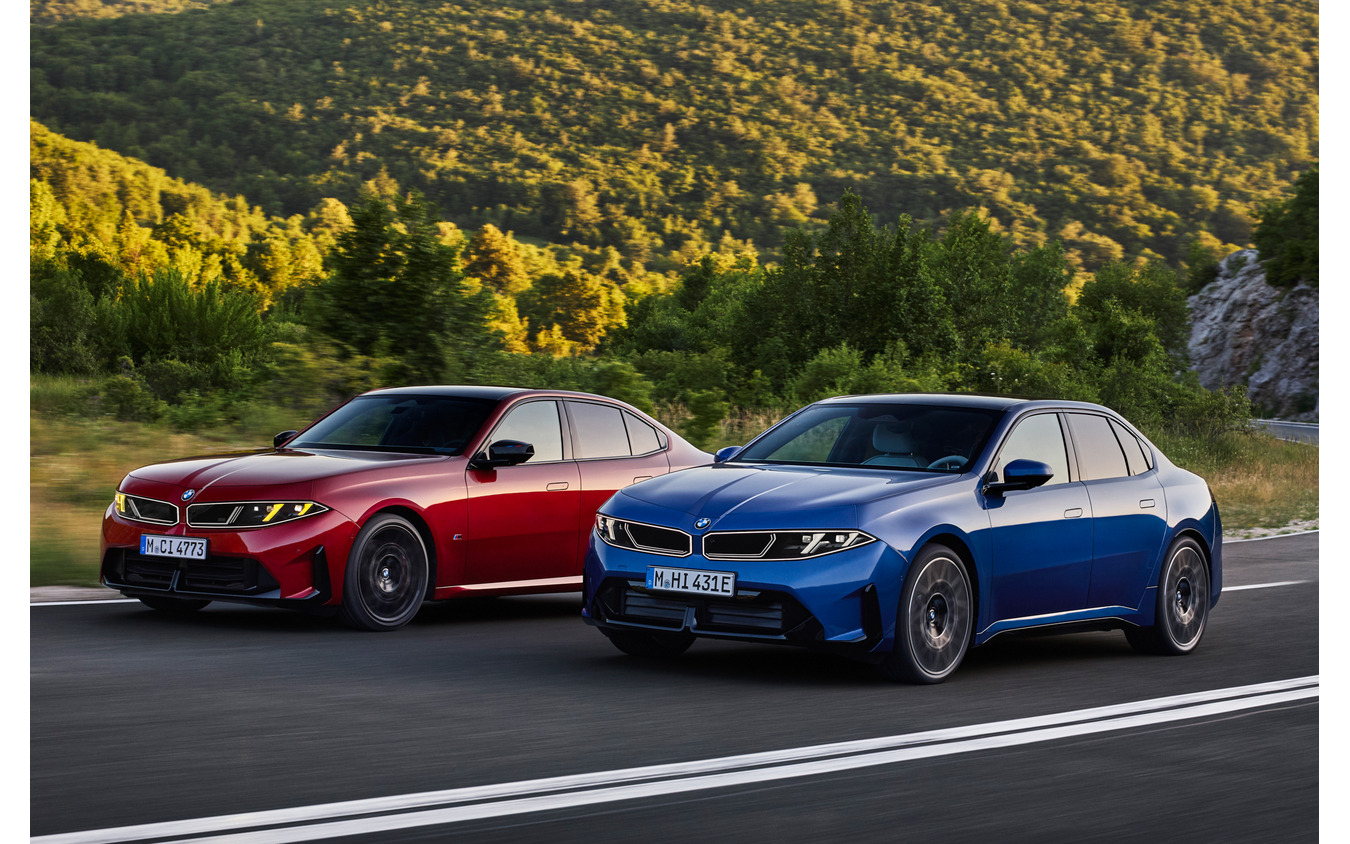 BMW 3シリーズ 新型（左）とi3（右）