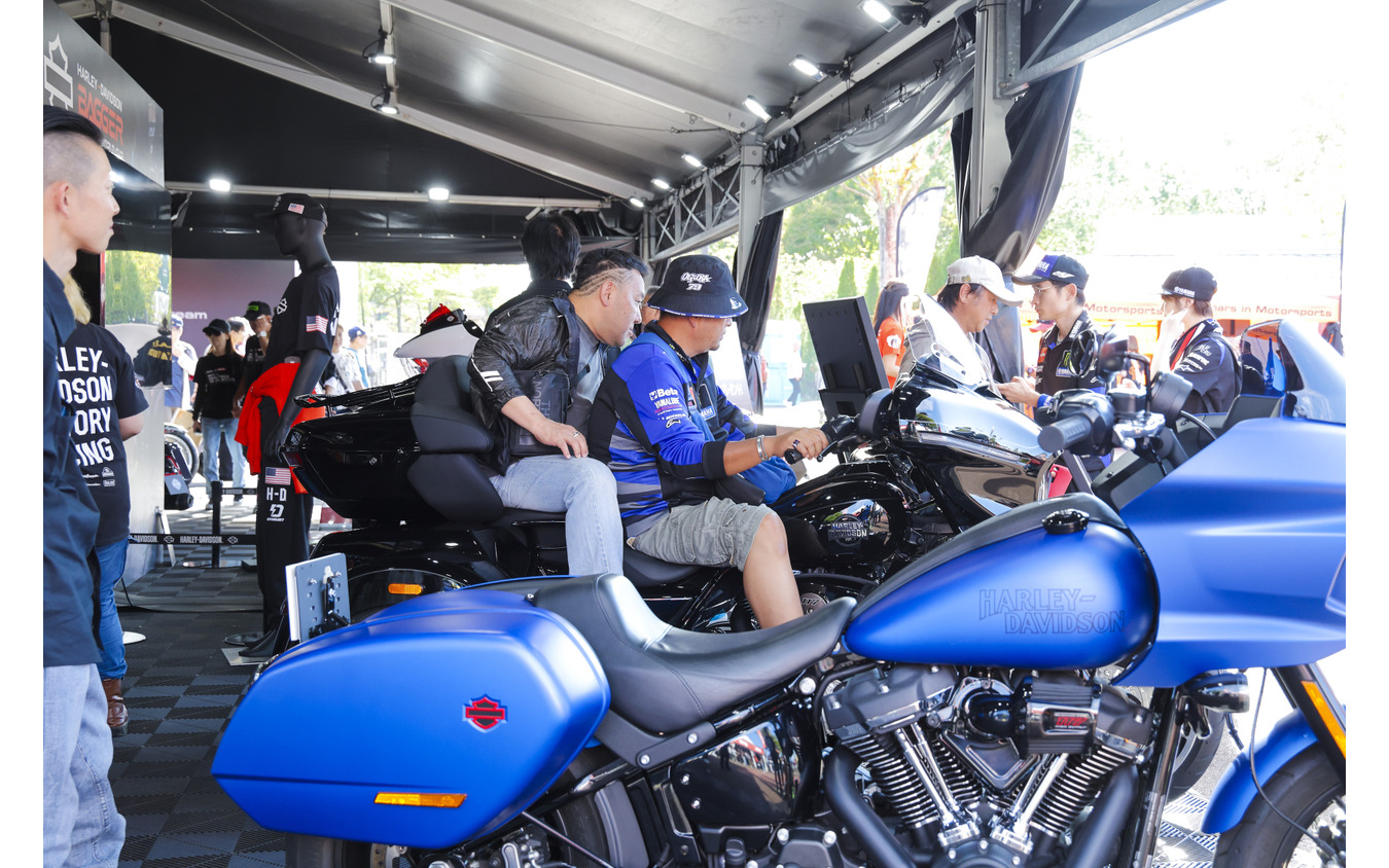 「MotoGP第16戦日本グランプリ」でブースを構えたハーレーダビッドソン