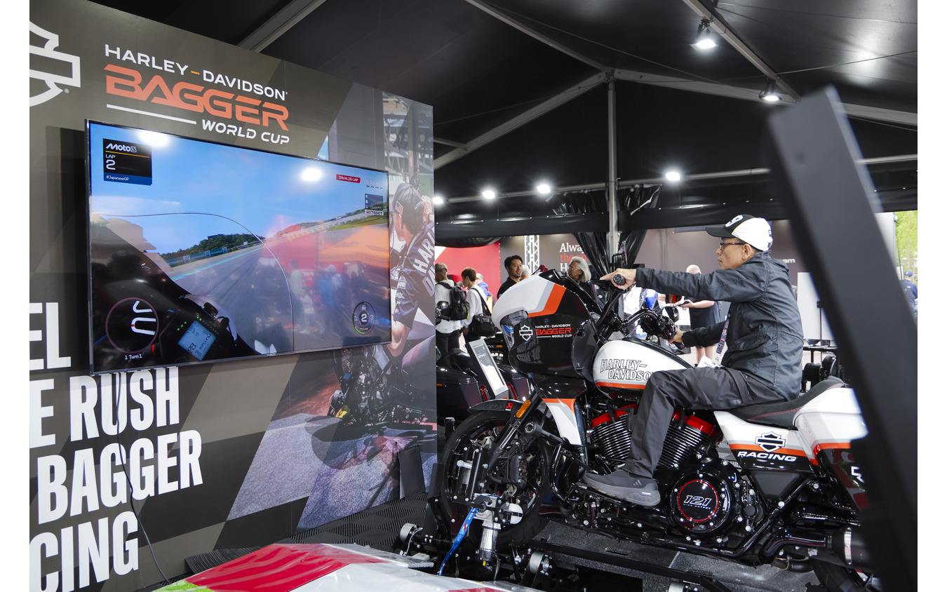 「MotoGP第16戦日本グランプリ」でブースを構えたハーレーダビッドソン
