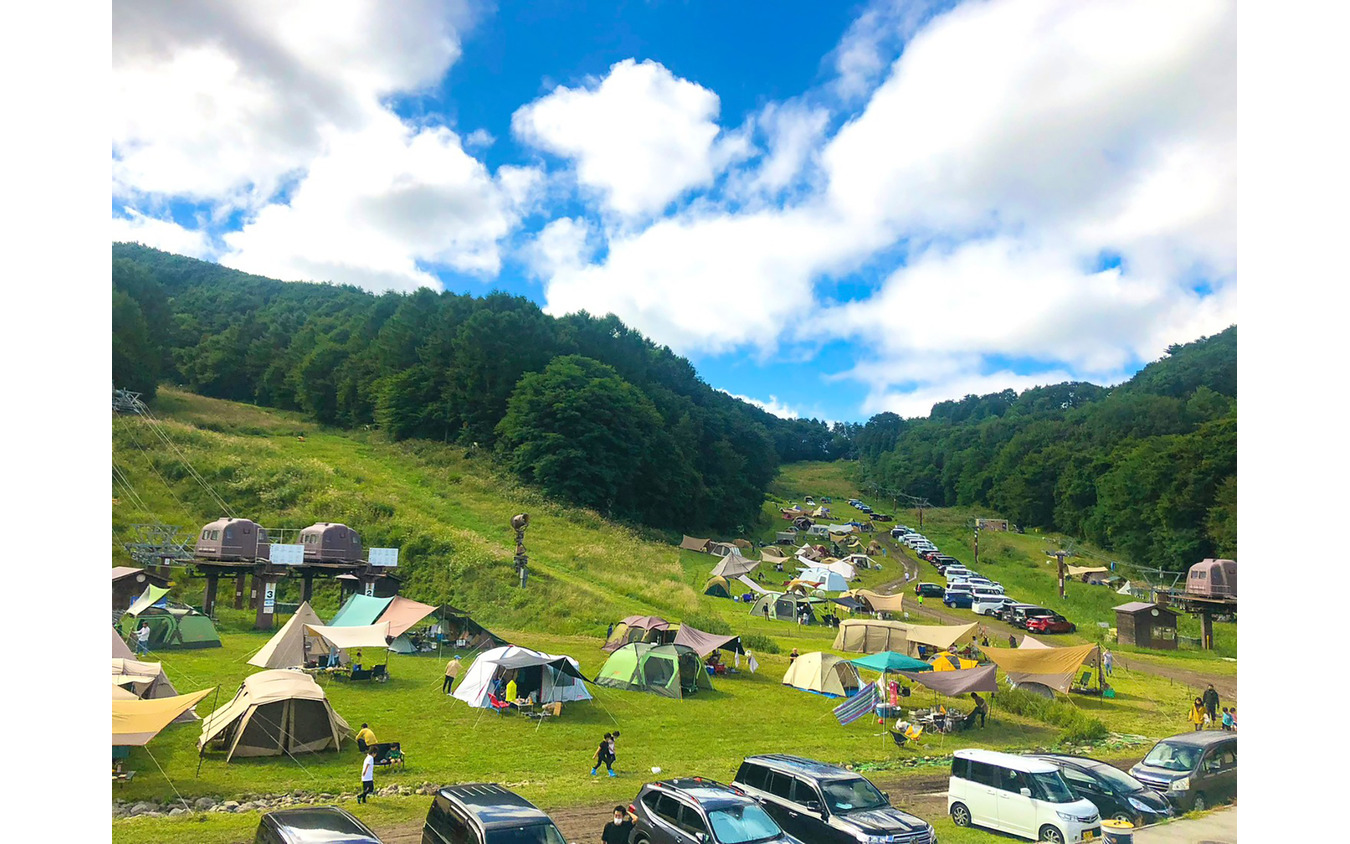 イベント会場に隣接するキャンプ場「PARADA CAMP」