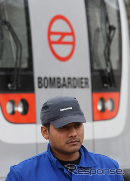 インドの地下鉄車両（ボンバルディア製）（参考画像）