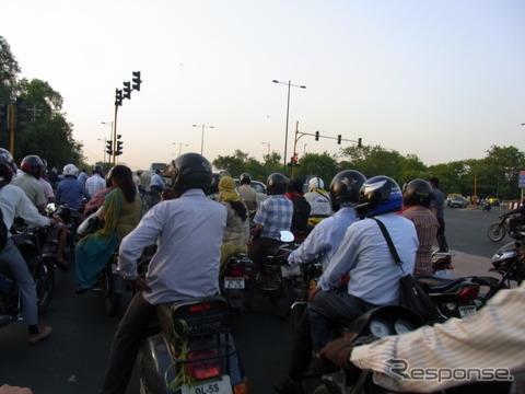 インドのバイク市場（イメージ）
