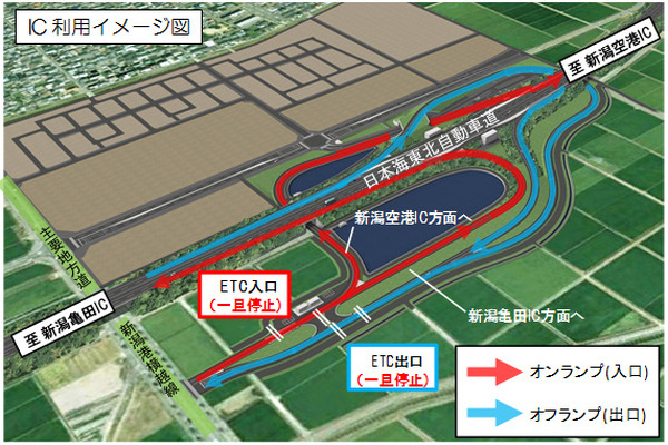 日本海東北自動車道 新潟東スマートic が3月26日に開通 レスポンス Response Jp