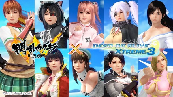 水着破壊機能だっ!? 『DOA Xtreme 3』と『閃乱カグラ』がコラボ