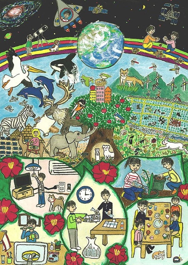 Gsユアサ 小学生eco絵画コンクールの入賞作品を発表 全国から12作品の応募 レスポンス Response Jp