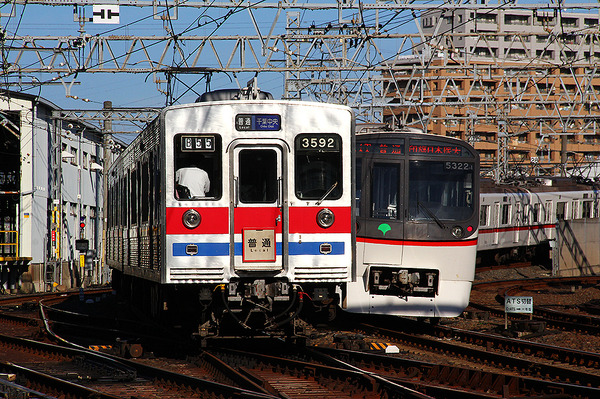 管理番号1831 Nゲージ 京成 3500形 更新車８両【ジャンク品】 乗務員の看板交換作業も見納め、3500形未更新車［フォトアルバム
