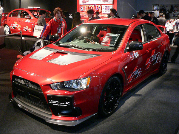 東京オートサロン08】三菱 ランエボX RALLIART…WRCへの期待を 東京オートサロン08】三菱 ランエボX RALLIART…WRCへの期待を
