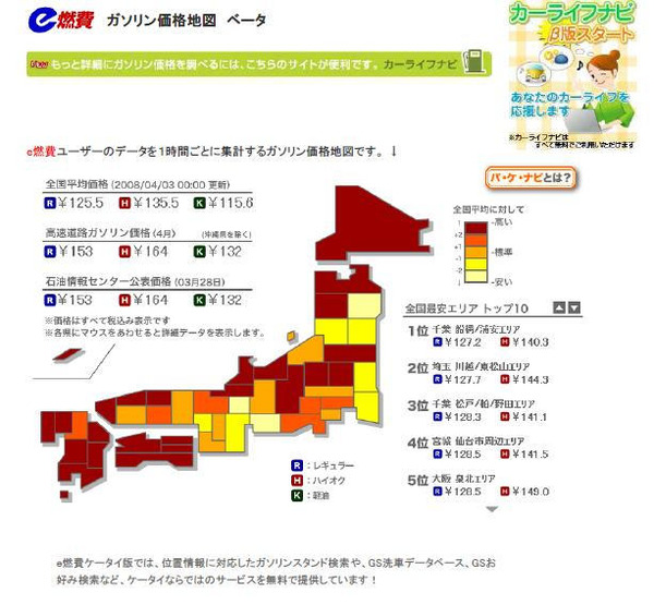 ガソリン価格 地域差が鮮明に レスポンス Response Jp ガソリン価格 地域差が鮮明に レスポンス Response Jp