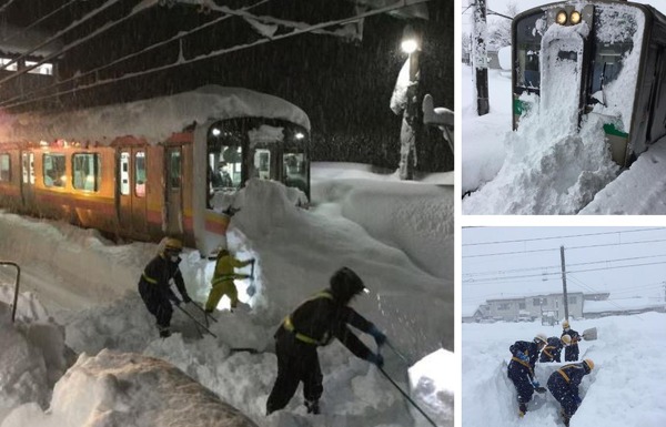 1月7-9日、東北や北陸などJR各線に大雪の影響山形新幹線山形以北など、相次いで計画運休が決定