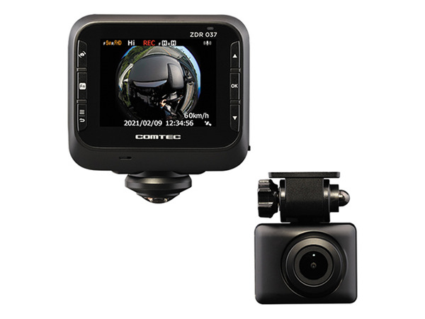 360°＋リアカメラで全方位を記録、高性能ドラレコ「ZDR037」近日発売 