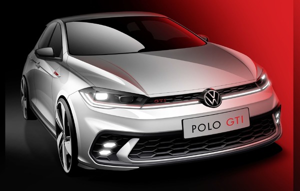 VW ポロGTI 改良新型、6月末にモデル発表予定ティザースケッチ公表