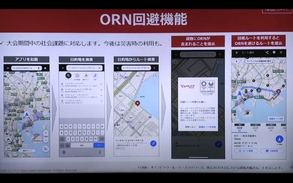 Yahoo!カーナビが関係者ルートを回避、東京オリンピック2020対応15社24アプリで連携