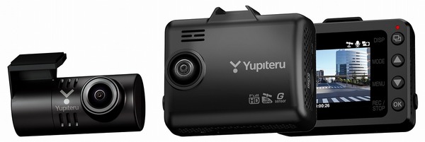 ユピテル、超高感度＆超広角の前後2カメラドラレコ発売へ---販路